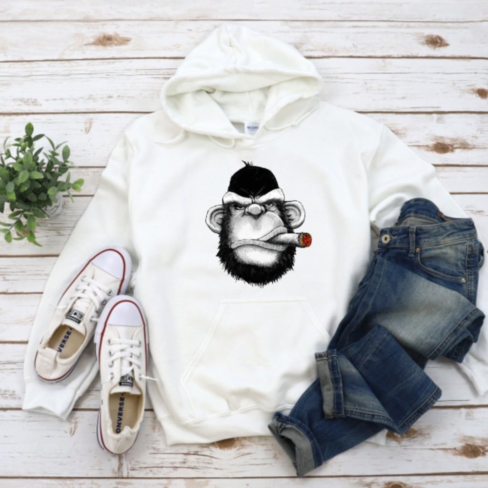 Cigar Gorilla Hoodie, Sweatshirt